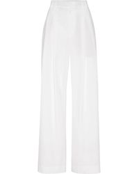 Brunello Cucinelli - Pleated Wide-Leg Trousers - Lyst