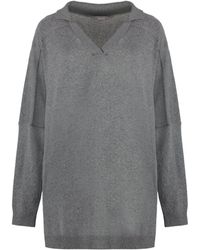Stella McCartney - Collared V-Neck Sweater - Lyst