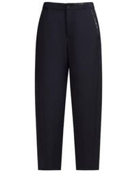 Marni - Deep Tropical Wool Trousers With Mending - Lyst