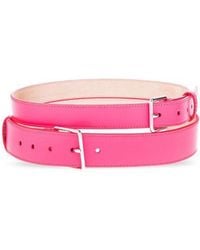 McQueen - Double Wrap Buckled Belt - Lyst