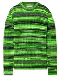 ERL - Striped Wool-Blend Sweater - Lyst
