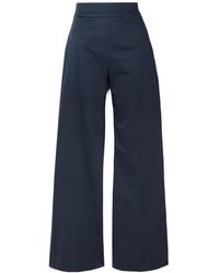 Carolina Herrera - High-Waisted Wide-Leg Casual Pants - Lyst