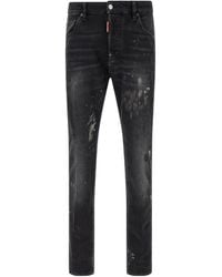 DSquared² - Distressed-Finish Faded-Effect Jeans - Lyst