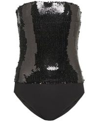 Alexandre Vauthier - Sequined Strapless Bodysuit - Lyst