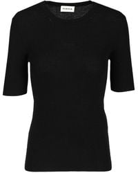 P.A.R.O.S.H. - Ribbed Short-Sleeve Top - Lyst
