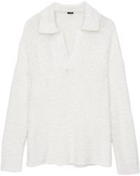 JOSEPH - Long Sleeved Polo Jumper - Lyst
