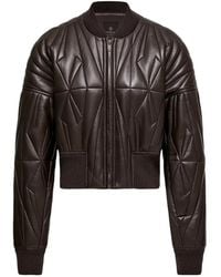 Moncler - Rick Owens Geocamo Nappa Leather Bomber Jacket - Lyst