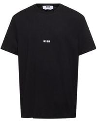 MSGM - Crewneck Short-Sleeve T-Shirt - Lyst