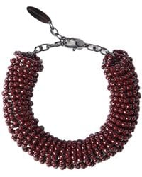 Brunello Cucinelli - Hematite And Sterling Bracelet - Lyst