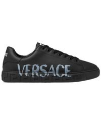 Versace - Greca Low Sneakers With Logo Motif - Lyst