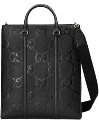 Gucci - Medium Jumbo Gg Leather Tote Bag - Lyst
