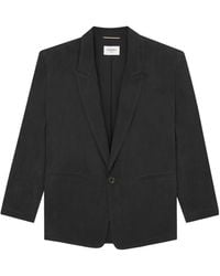 Saint Laurent - Single-Breasted Long-Sleeved Blazer - Lyst