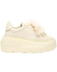 Casadei - Nexus Fluffy Lace Platform Sneakers - Lyst
