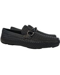 Ferragamo - Knitted Details Business Casual Shoes - Lyst