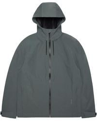 Rains - Zippered Long-Sleeved Casual Jacket - Lyst