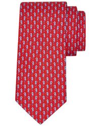 Ferragamo - Seahorse Print Silk Tie - Lyst