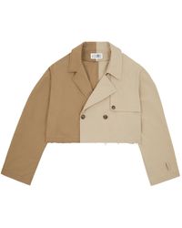 MM6 by Maison Margiela - Cropped Trench Coat - Lyst