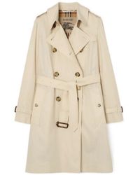 Burberry - Mid-Length Tropical Gabardine Kensington Trench Coat - Lyst