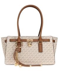 MICHAEL Michael Kors - Hamilton Moderne Small Signature Logo Satchel Bag - Lyst