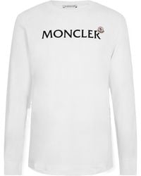 Moncler - Long-Sleeve Crew-Neck T-Shirt - Lyst