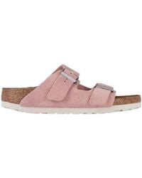 Birkenstock - Logo Slippers - Lyst