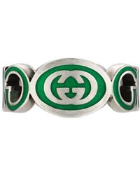 Gucci - Interlocking G Pull-On Style Ring - Lyst
