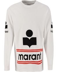 Isabel Marant - Logo Printed Crewneck T-Shirt - Lyst