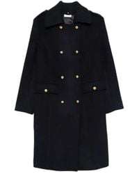 P.A.R.O.S.H. - Double Breasted Long Sleeved Coat - Lyst