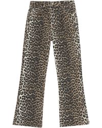 Ganni - Betzy Crop Jeans - Lyst