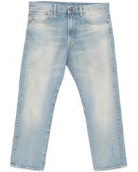 R13 - Faded Logo-Embroidered Jeans - Lyst