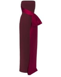 Roland Mouret - Draped Crêpe Bustier Gown - Lyst