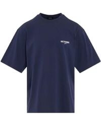 we11done - Logo Printed Crewneck T-Shirt - Lyst