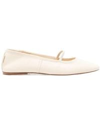 A.P.C. - Swan Leather Pointed-Toe Flats - Lyst