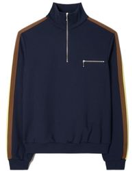 Tory Burch - Half-Zipped Knitted Top - Lyst