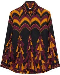 PUCCI - Pucci Baiadera Print Silk Shirt - Lyst