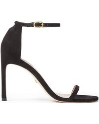 Stuart Weitzman - High-Heeled Sandals With Single-Loop Straps - Lyst