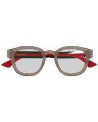 Gucci - Eyewear Round-Frame Glasses - Lyst