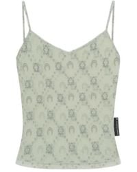 Marine Serre - Moonogram Mesh Straps Top - Lyst