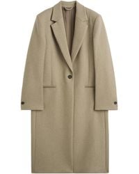 TOTEME - Single-Breasted Wool Coat - Lyst