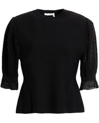 Chloé - Crewneck Knit Top - Lyst