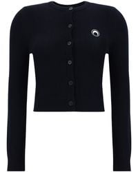 Marine Serre - Core Button-Up Knitted Cardigan - Lyst