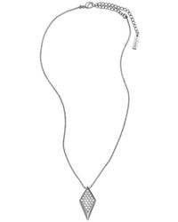 Versace - Blade Embellished Necklace - Lyst