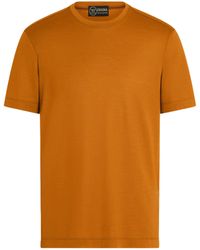 ZEGNA - Ochre Vellus Aureum T-Shirt - Lyst