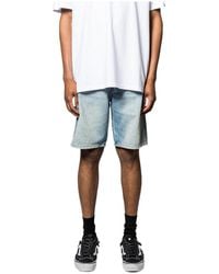 DIESEL - Knee-Length Denim Shorts - Lyst