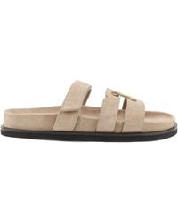 Tory Burch - Ines Sport Logo Slide Sandals - Lyst