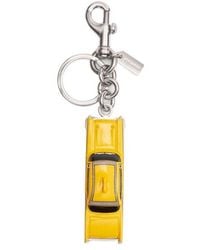 COACH - Small Taxi-Motif Bag Charm - Lyst