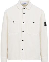 Stone Island - Shirts Ivory - Lyst