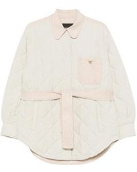 Fabiana Filippi - Quilted Belted Casual Jacket - Lyst
