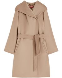 Max Mara - Newmang Wool Hooded Coat - Lyst