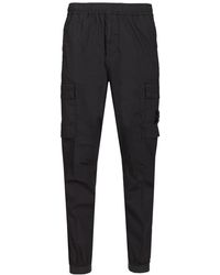 Stone Island - Elastic-Waist Casual Trousers - Lyst